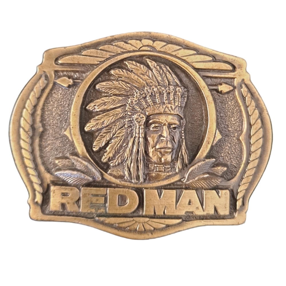 Red Man Chewing tobacco belt buckle